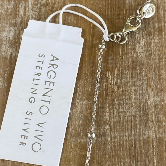 Argento Vivo Coral Pave Disc Pendant Necklace ☀️ - Picture 6 of 12